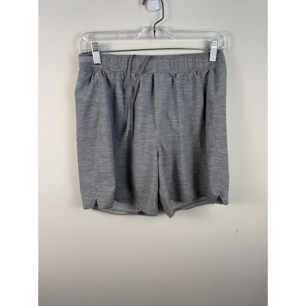 Lululemon Surge Shorts Mens Medium Gray 6 Inch Lined Athletic Gym Running M7AB2S